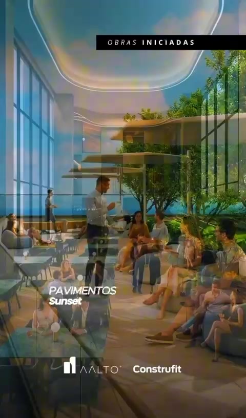 Pavimento de convivência do Aalto